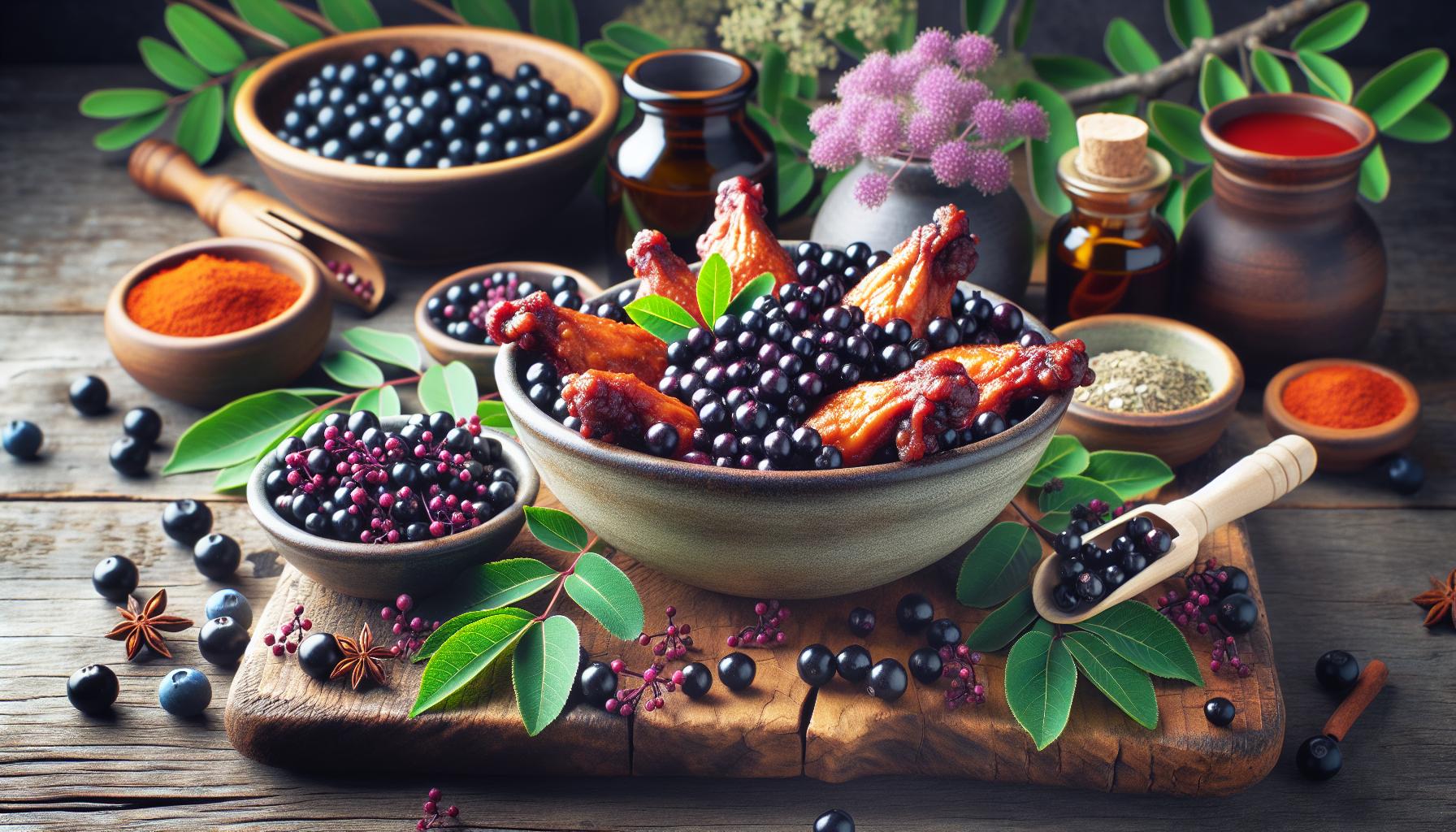Spicy Elderberry Chicken Wings